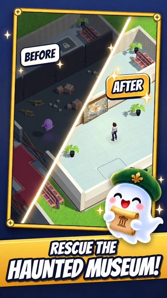 Before and after: a ruined gallery restored
